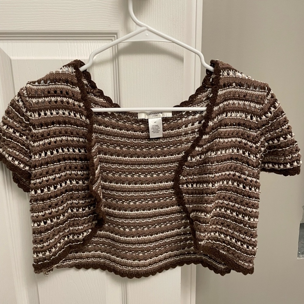 vintage knit/crochet top